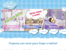 Tablet Screenshot of cantinhodobaby.com.br